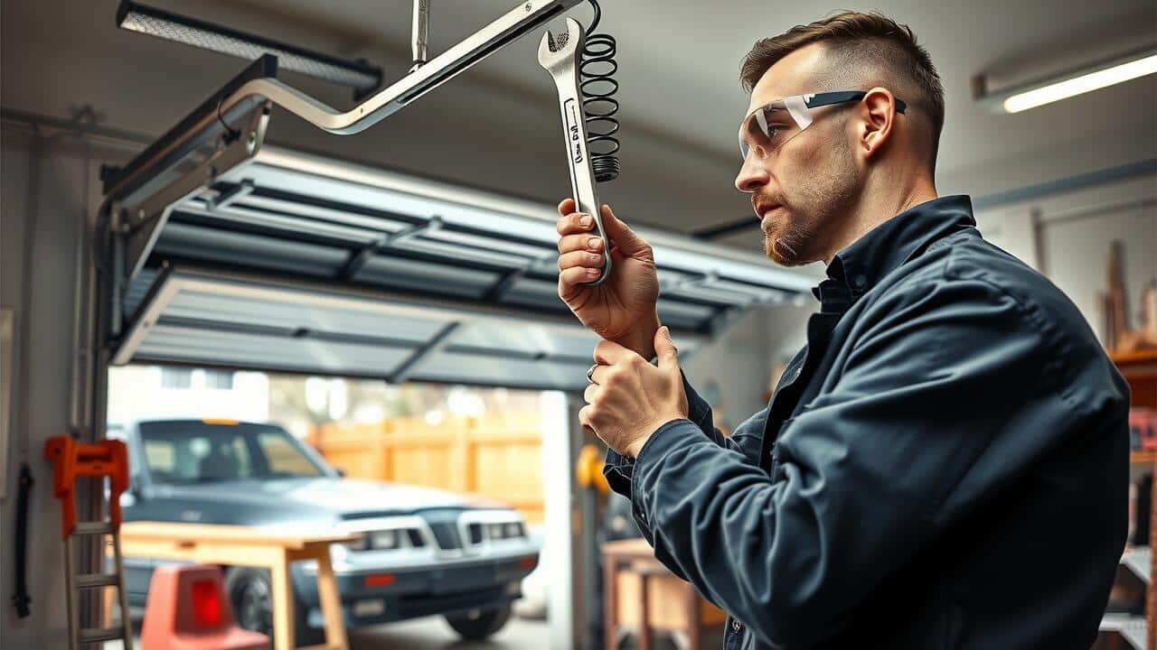 Can you fix a garage door spring yourself?