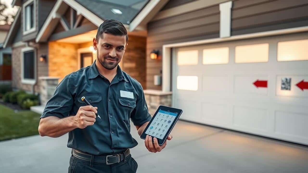 How do I change the 4 digit code on my garage door keypad?
