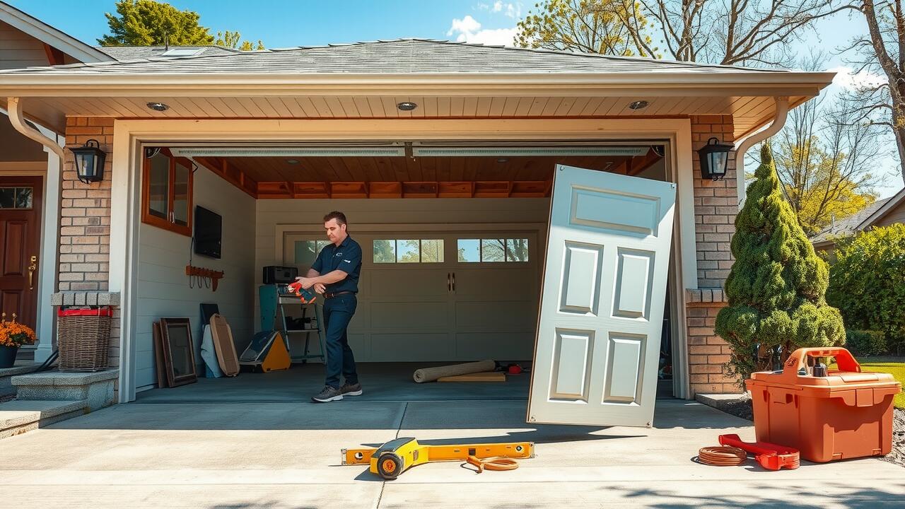 How much does Lowes charge to install a garage door?