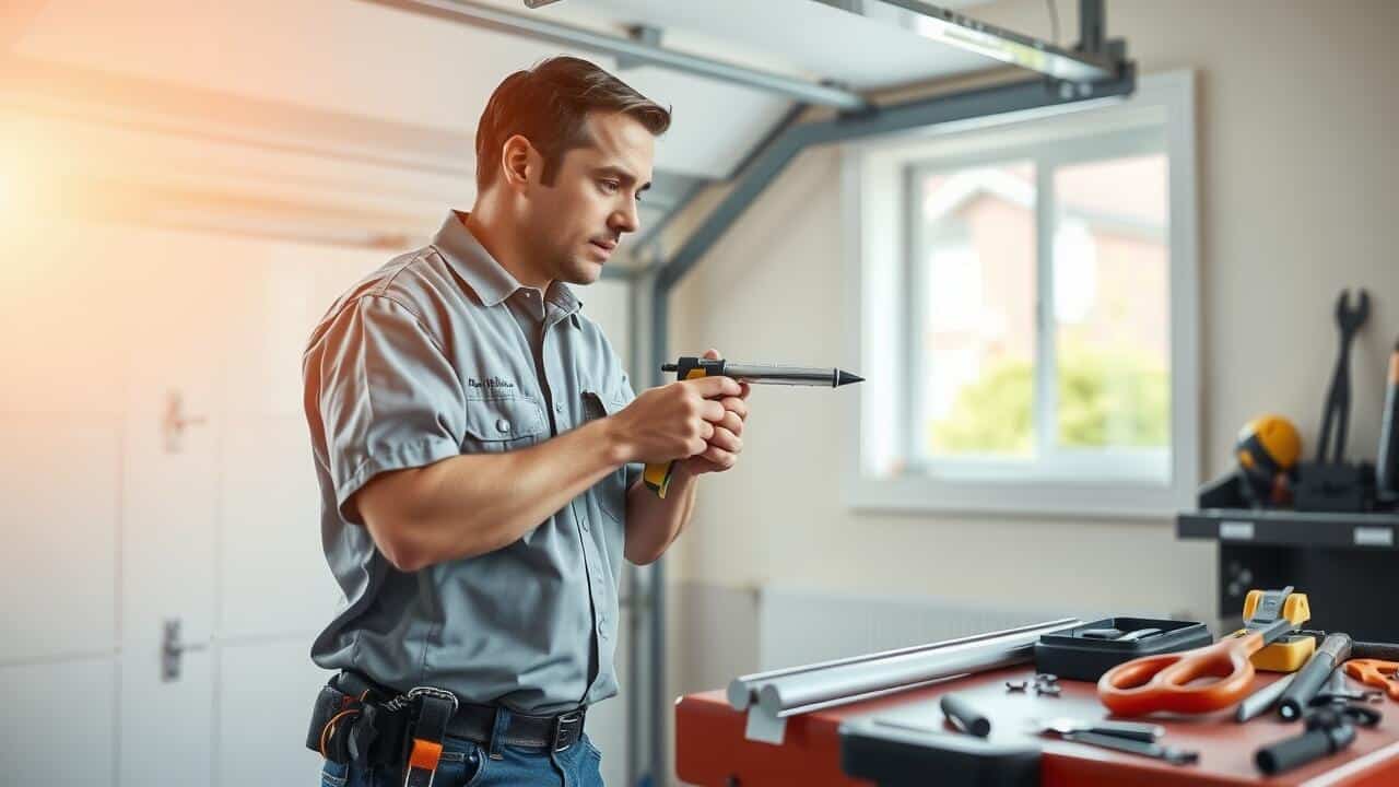 What is the best way to seal the bottom of a garage door?